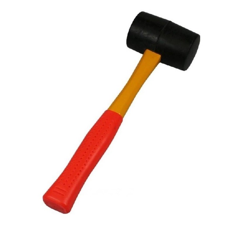 Rubberen hamer campinghamer 450 gram